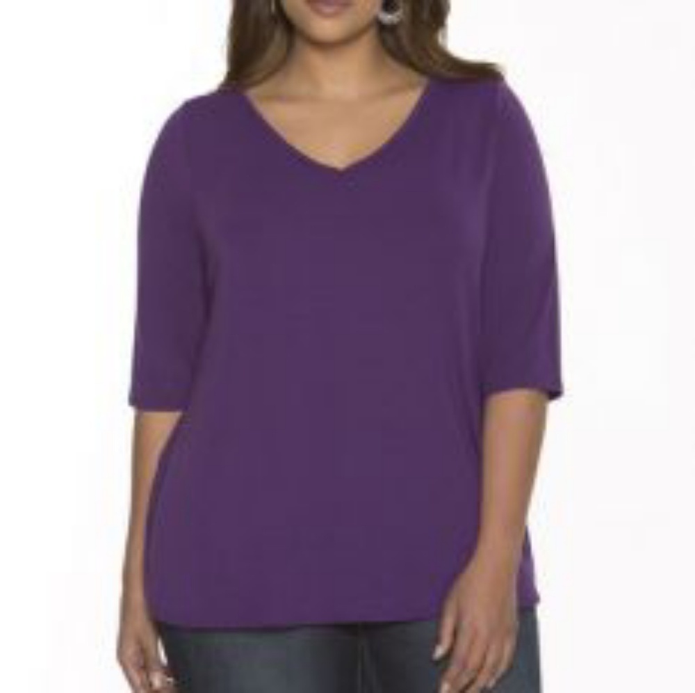 Purple blouse with Lacey back